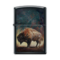 Zippo Lighter - Black Light Bison - Lighter USA