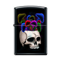 Zippo Lighter - Black Light Skullshrooms - Lighter USA