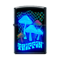 Zippo Lighter - Black Light Trippin' Mushrooms - Lighter USA