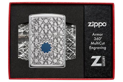 Zippo Lighter - Arabic Star Pattern - Lighter USA