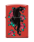 Zippo Lighter - Panther w/ Roses - Lighter USA