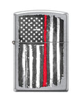 Zippo Lighter - Red Stripe US Flag - Lighter USA