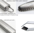 Stainless Steel Fish Scale Scraper w/ Fish Bone Tweezers - Lighter USA