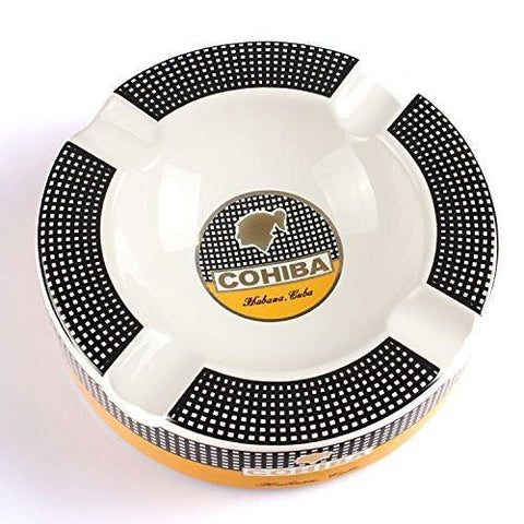 Cohiba Circle Ceramic Ashtray - Classic Color - Lighter USA