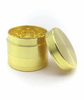 1" 4-Piece Magnetized Herb Grinder - Yellow Gold - Lighter USA