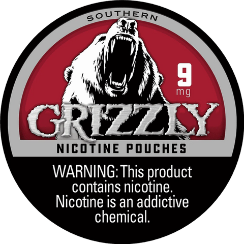 Grizzly Southern Nicotine Pouches (5 Pack) - 9mg