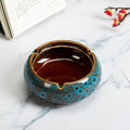 Ceramic Ashtray w/ Deer Knob Lid - Lighter USA