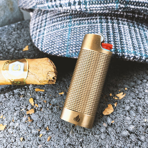 Brass Gold Sleeve Case for BIC Lighter - Lighter USA