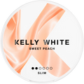 Kelly White Sweet Peach Slim Nicotine Pouches (5 Pack) - 4mg