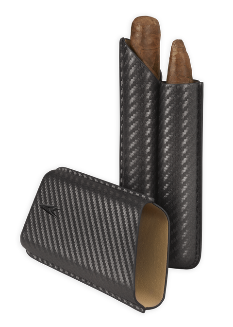 Lotus Carbon Fiber Stick Cigar Cases - Lighter USA