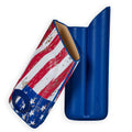 Lotus 2-Stick Cigar Case w/Cutter Gift Set - USA Flag - Lighter USA