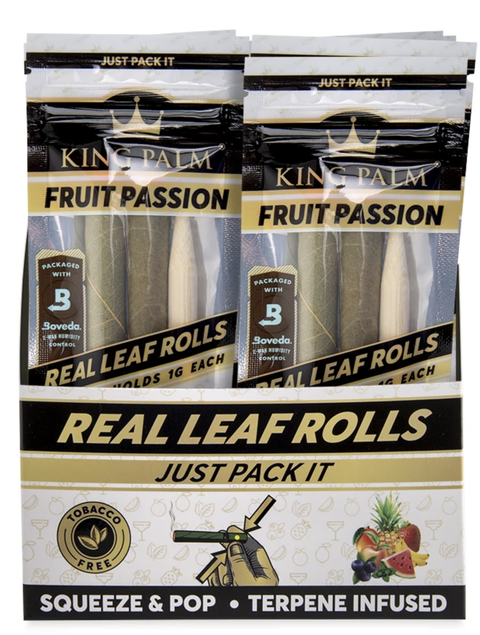 King Palm Mini Rolls Flavored - 2 Pack / 2 PC per Pack - Lighter USA