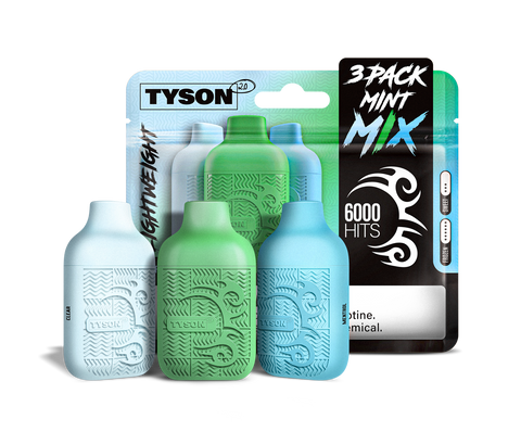 Tyson 2.0 Lightweight 6000 Hits 3 Pack Vape