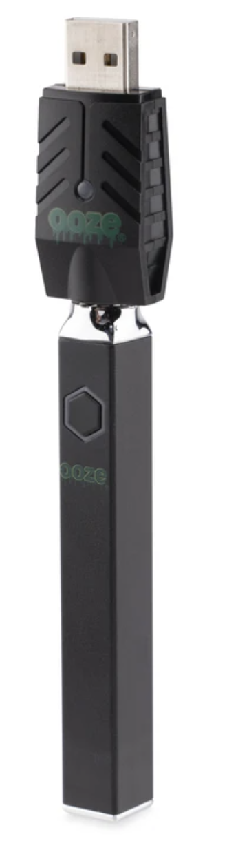 Ooze Quad 510 Thread 500 mAh Square Vape Pen Battery + USB Charger - Lighter USA