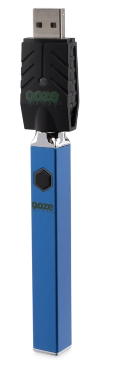 Ooze Quad 510 Thread 500 mAh Square Vape Pen Battery + USB Charger - Lighter USA