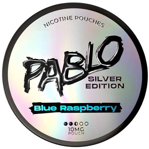 Pablo Silver Edition Blue Raspberry 10mg Nicotine Pouches (5 Pack) -