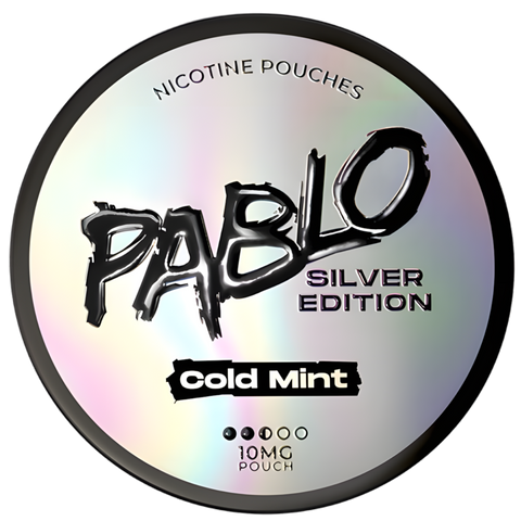 Pablo Silver Edition Cold Mint 10mg Nicotine Pouches (5 Pack) -