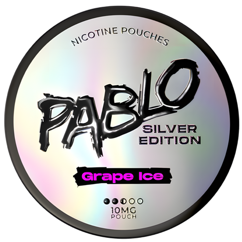 Pablo Silver Edition Grape Ice 10mg Nicotine Pouches (5 Pack) -