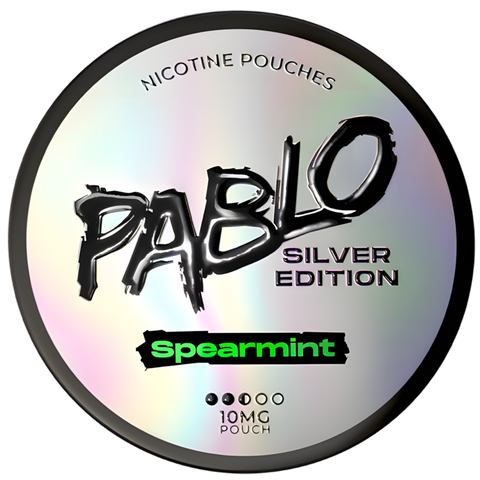 Pablo Silver Edition Spearmint 10mg Nicotine Pouches (5 Pack) -