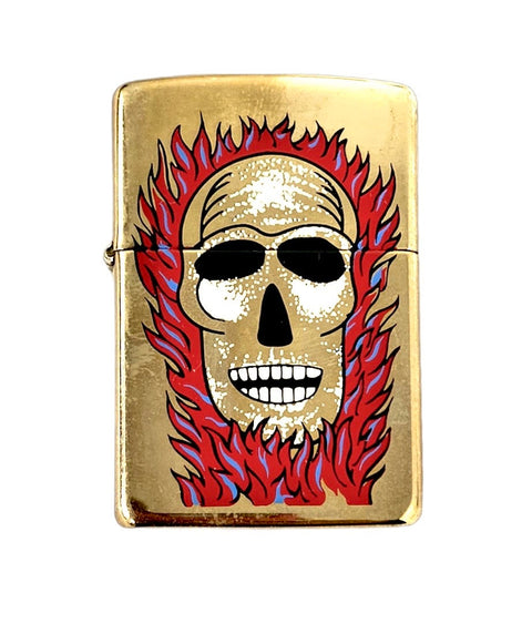 Zippo Lighter - 2011 Flaming Skull - Lighter USA