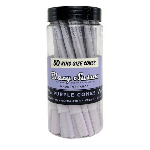 Blazy Susan King Size Pre-Rolled Cones - 50 Count - Lighter USA