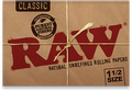 RAW Classic Natural Unrefined Rolling Papers - 1½ - Lighter USA