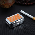 Ashtray with Lockable Lid Portable Metal Desktop Ash Case Outdoor Pocket Ashtray - Lighter USA