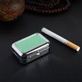 Ashtray with Lockable Lid Portable Metal Desktop Ash Case Outdoor Pocket Ashtray - Lighter USA