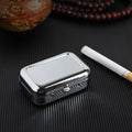 Ashtray with Lockable Lid Portable Metal Desktop Ash Case Outdoor Pocket Ashtray - Lighter USA