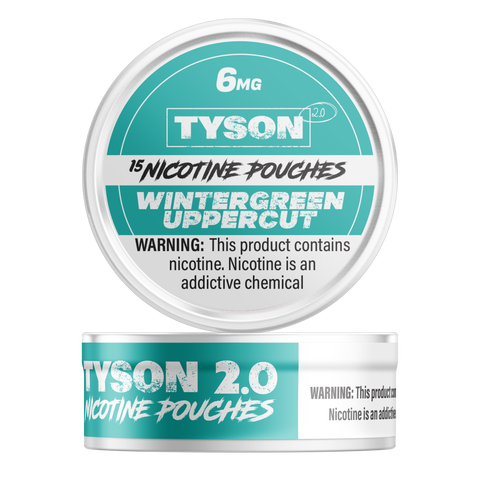 Tyson 2.0 Nicotine Pouches Wintergreen Uppercut - 5 Pack