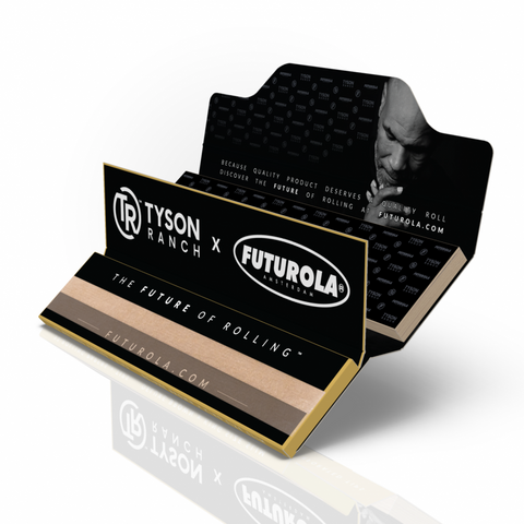 Tyson Ranch X Futurola 1¼ Rolling Papers + Perforated Tips - Lighter USA