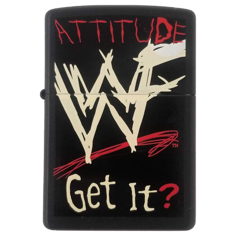 Zippo Lighter - Vintage WWF Attitude Get It - Lighter USA