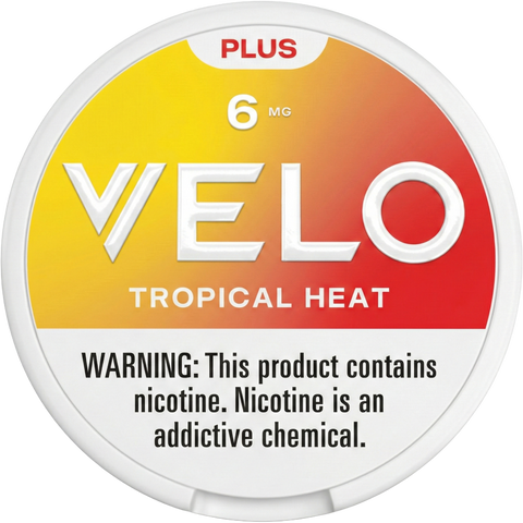 VELO Plus Tropical Heat Nicotine Pouches 6MG (5 Pack) -