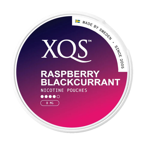 XQS Raspberry Blackcurrant 8mg Nicotine Pouches (5 Pack) -