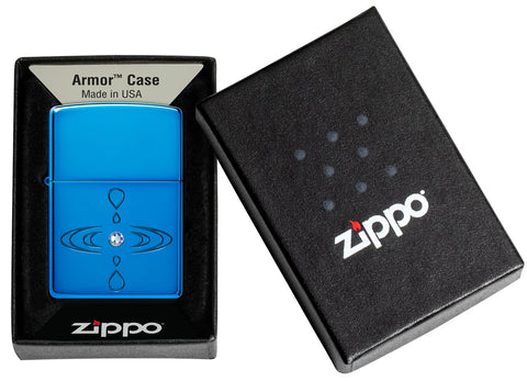 Zippo Lighter - Water Drop with Crystal