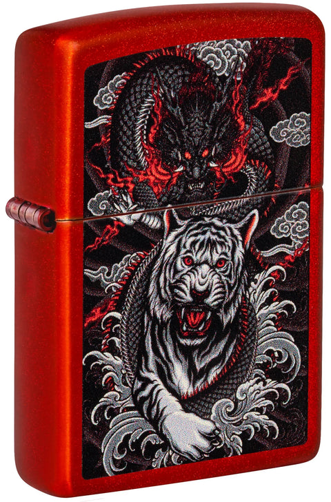 Zippo Lighter - Dragon & Tiger