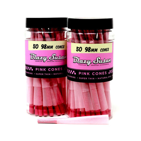 Blazy Susan 1¼ Pre Rolled Cones - 50 Count - Lighter USA