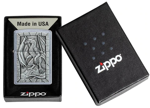 Zippo Lighter - Medieval Dragon - Lighter USA