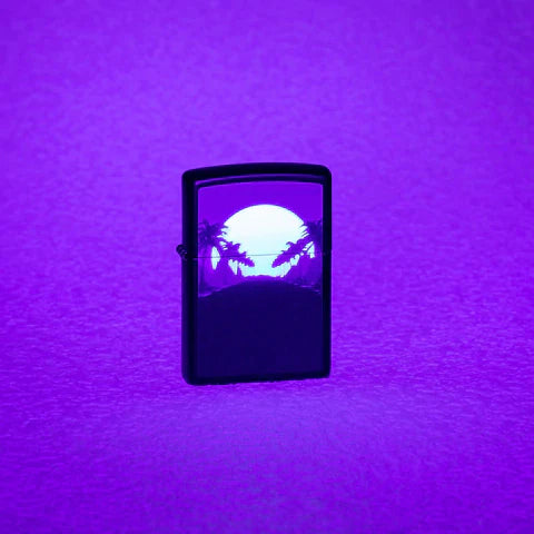 Zippo Lighter - Sunset Black Light - Lighter USA