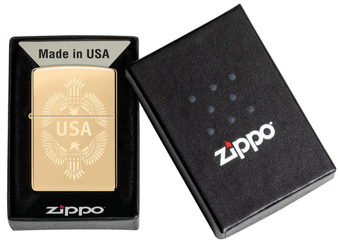 Zippo Lighter - USA Eagles