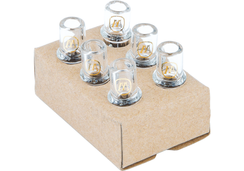 6 Pack Marley Natural Inside Glass Filters - 7mm - Lighter USA