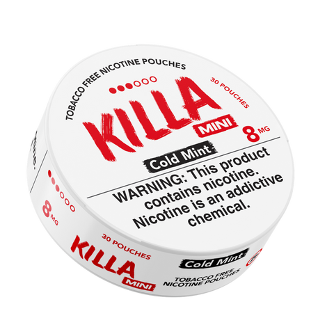 Killa Cold Mint Mini 8mg Nicotine Pouches (5 Pack) -