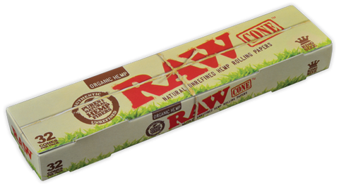 RAW Organic Kingsize Cones - Lighter USA