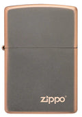 Zippo Lighter - Rustic Bronze w/ Zippo Logo - Lighter USA