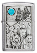 Zippo Lighter - Emblem Wolf Pack - Lighter USA