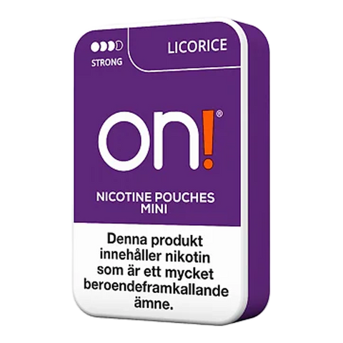 ON! Licorice Nicotine Pouches (5 Pack) - 6mg