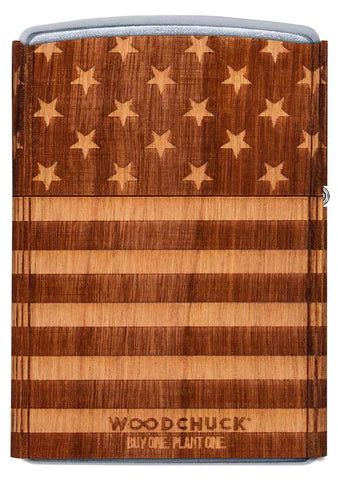 Zippo Lighter - Woodchuck USA American Flag - Lighter USA