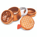 Bake Sale - Donut Pattern - 5 Piece 63MM Aluminum Herb Grinder - Lighter USA