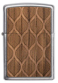 Zippo Lighter - Woodchuck Walnut Leaves - Lighter USA