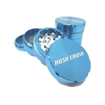 Hush Crush 2" 4-Piece Magnetized Herbal Grinder - Light Blue - Lighter USA